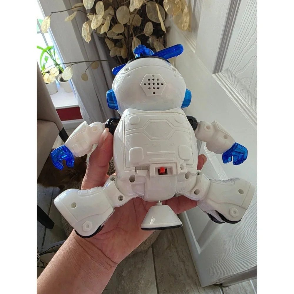 Robot Toys for Kids, 360° Body Dancing Robot Toy with LED Lights and Music, Smar